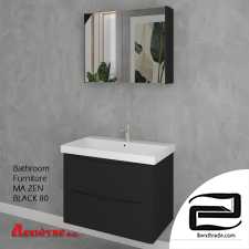 Bathroom Furniture MA ZEN BLACK 80cm