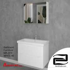 Bathroom Furniture MA ZEN WHITE 80cm