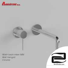 Wash basin mixer MM CHROME WALL HANGED