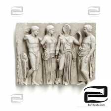 Relief Wall Panel Greek Attic
