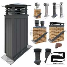 Ventilation pipes and chimneys