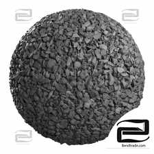 Grey gravel material