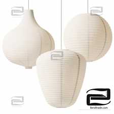 Rice Paper Pendant Lamp Collection by Brilliant
