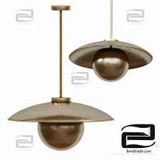 Pendant lamp by Jan Garncarek Design Metropolis Brass Suspension