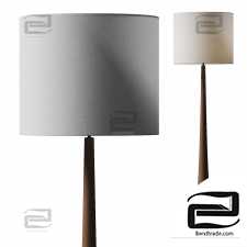Rose and Grey Mango Wood Floor Lamps