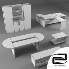A set of furniture for the office