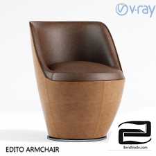 The EDITO armchair ARMCHAIR