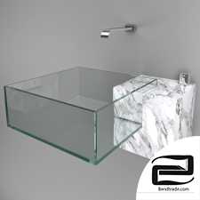 Glass sink