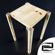 Wooden stool