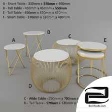   ZARA Home Gold coffee tables