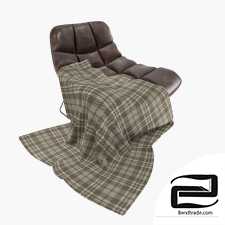 Chair with blanket 