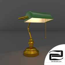 Banker table lamp