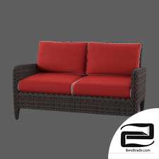 Red sofa