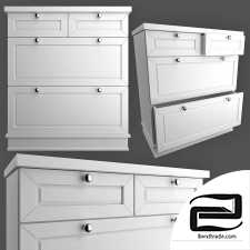 Solid wood chest of drawers