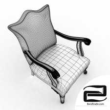 Chair with armrests 3D Model id 11655