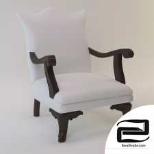 Chair with armrests 3D Model id 11655