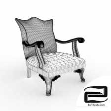 Chair with armrests 3D Model id 11655