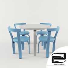 Set of children's table and chairs