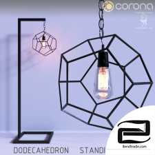 Dodecahedron floor lamp