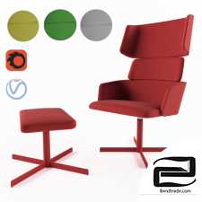 Red office chair