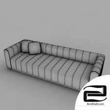 leather sofa 3D Model id 11821