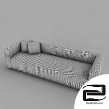 leather sofa 3D Model id 11821