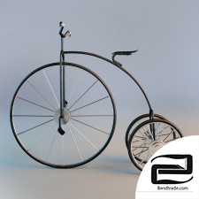 Decorative wrought iron retro bike