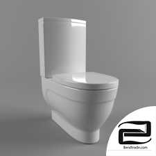 Toilet bowl-compact floor Vitra Form 500 9730V003-1165