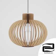 Scandinavian style wooden hanging lamp BOTEH