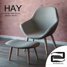 Hay lounge chair AAL82 and ottoman AAO03