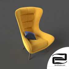 Chair with armrests 3D Model id 12599