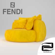 Fendi Sofa 3D Model id 12629