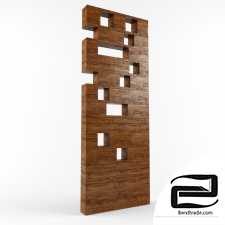 Wooden partition