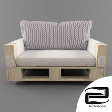 Sofa from pallets