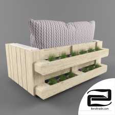 Sofa from pallets