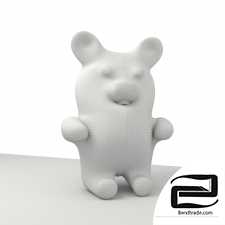 Teddy bear figurine