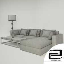 Sofa and table from Anvers factory