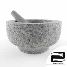 Mortar and Pestle 3D Model id 14536