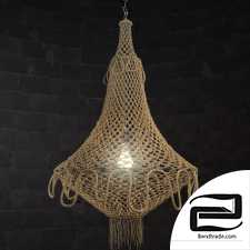 Chandelier made of ropes