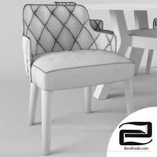 Table and chairs 3D Model id 14612