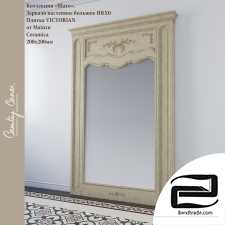 Large HRX0 wall mirror and VICTORIAN tile from Mainzu Ceramica