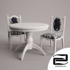 Table and chair 3D Model id 14799