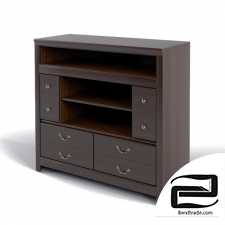 Quinden Media Chest wFireplace Option