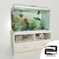 Aquarium with a pedestal