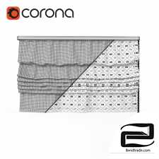 Roman blind 3D Model id 14921