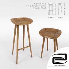 Bar stool, Craig Bassam Tractor Counter Stool