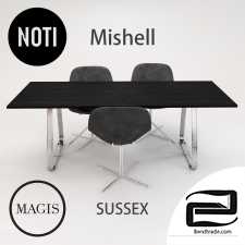 Noti Mishell Chair Magis Sussex Table