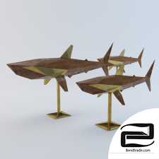 Shark art object