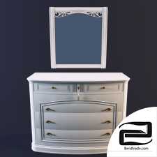 Chest of drawers with mirror FERRETTI & FERRETTI