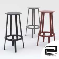 Revolver WH Swivel bar stool - H 75 cm